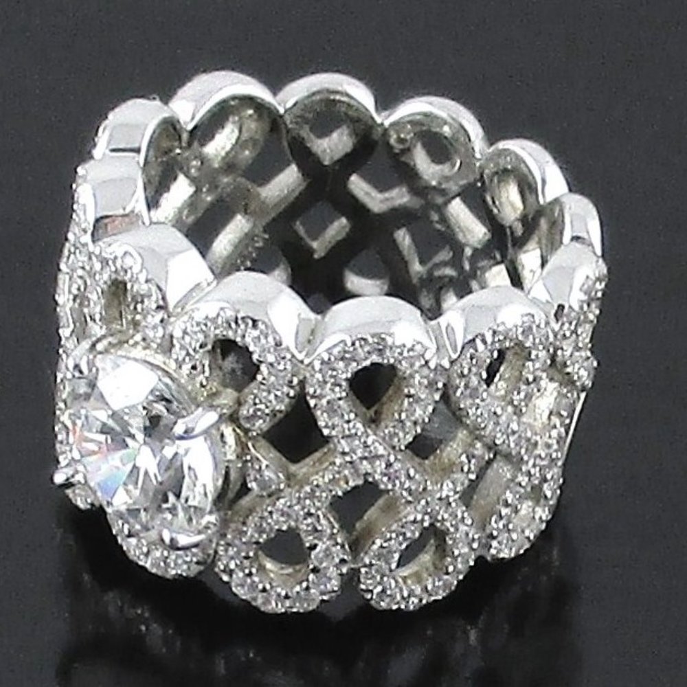 Jean Dousset Looping Design Band Ring - Picture 3 of 8